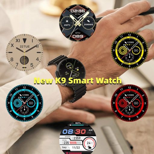 K9 Smart Watch Round Screen Wireless Charging NFC And Payment Function - Image 2