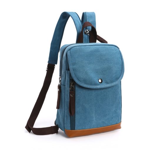 Casual Canvas Men's New Fashion Single Shoulder Bag - Image 5
